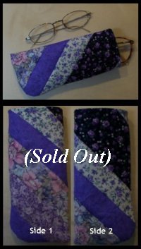 Quilted Patchwork Eyeglass Case by Long Meadow Farms Quilts