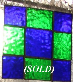 Stained Glass Nine Patch Quilt Block by Long Meadow Farms